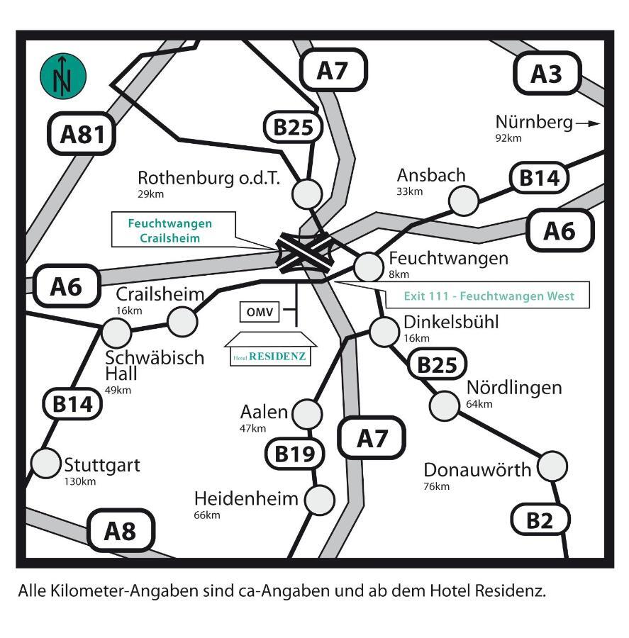 Hotel Residenz Schnelldorf Exteriör bild